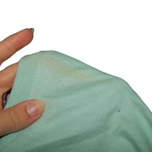 America 2007 fireworks flag inspired women's plus size 2XL eggshell blue t-shirt - Picture 7 of 7